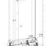 Душевой угол Радомир 80х80 со складной дверью схема 1