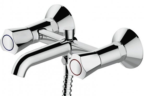 Смеситель Bravat Duo F6133186CP-B-RUS для ванны с душем