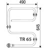 Полотенцесушитель электрический PAX TR 65 хром